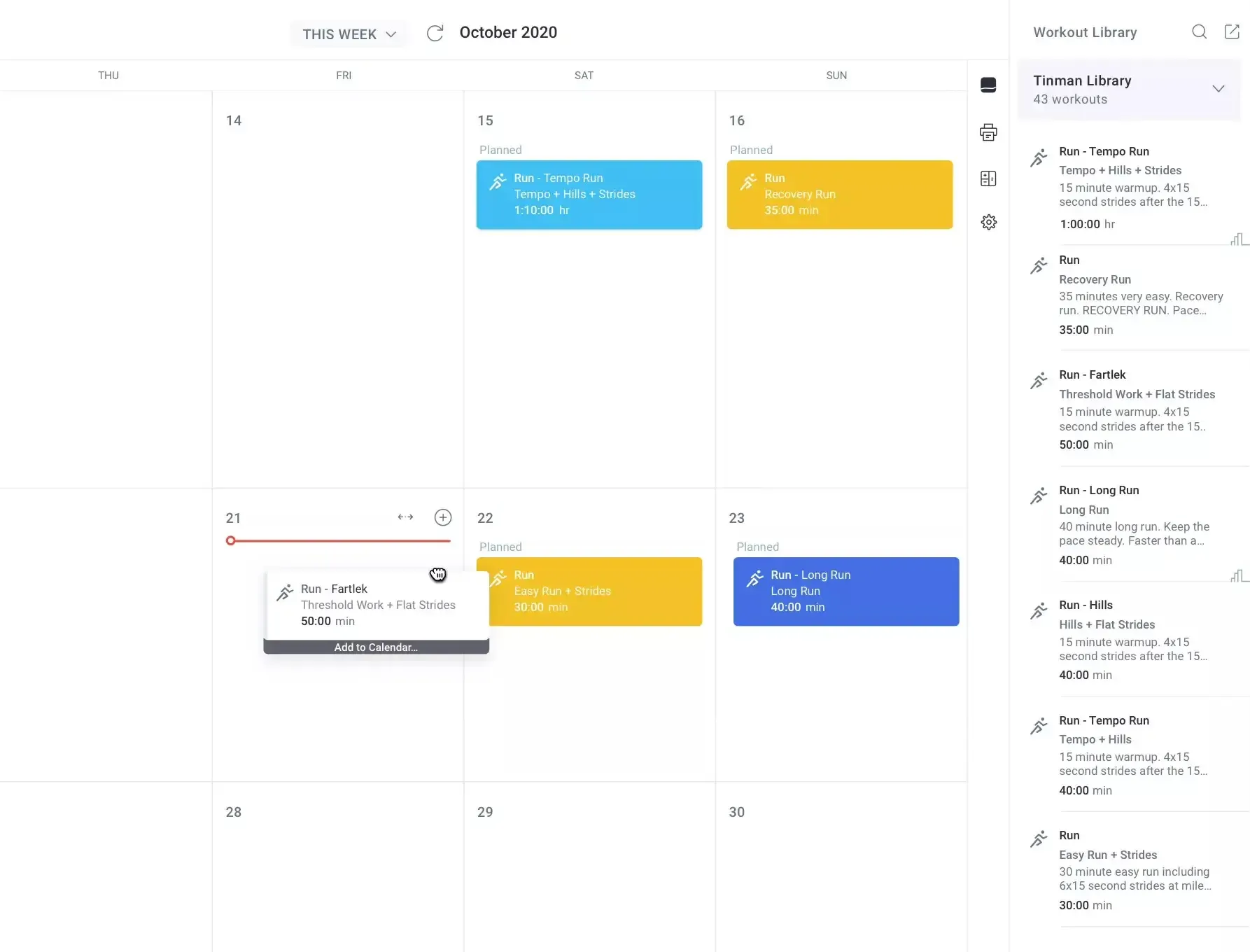 Marathon Training Schedule Example